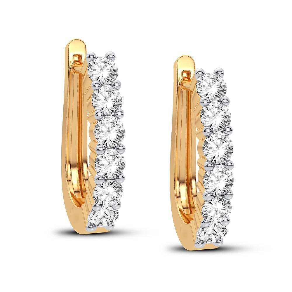 14K 1.00CT Diamond Earring - Johnny Dang & Co