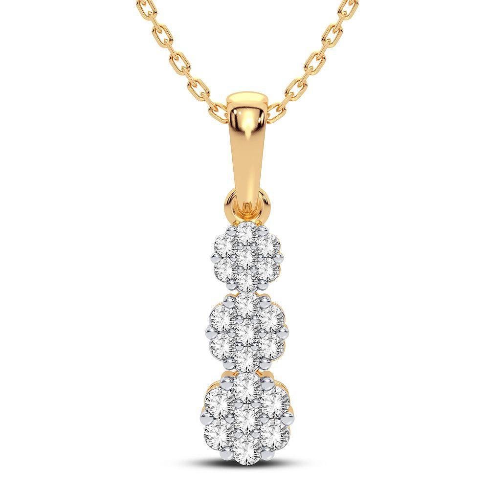 14K 0.50CT Diamond Pendant - Johnny Dang & Co