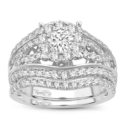 14K 1.90CT DIAMOND BRIDAL RING - Johnny Dang & Co