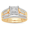 14K 0.52 Princess Cut Bridal - Johnny Dang & Co