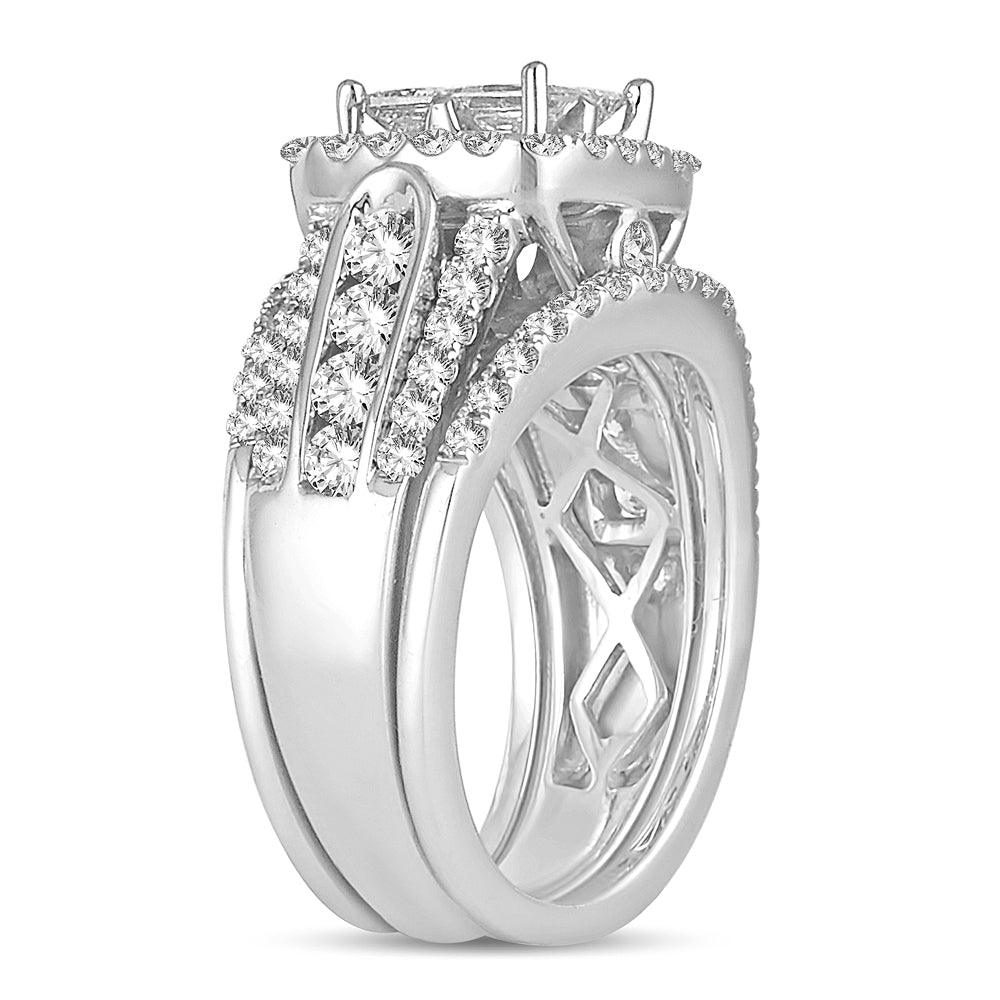 14K 2.25CT DIAMOND BRIDAL RING - Johnny Dang & Co