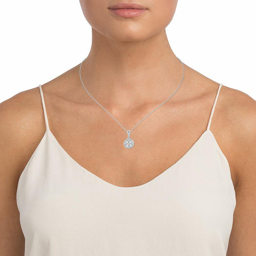 14K 0.50ct Diamond Pendant - Johnny Dang & Co