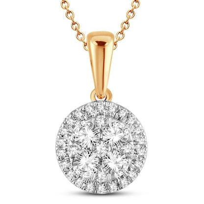 14K 0.50ct Diamond Pendant - Johnny Dang & Co