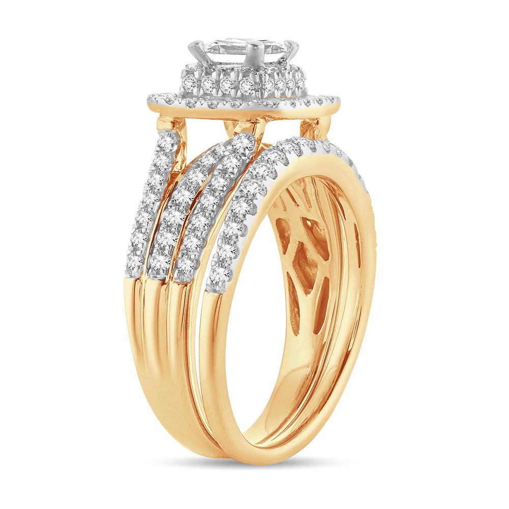 14K 1.50CT Diamond BRIDAL RING - Johnny Dang & Co