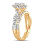 14K 1.40CT DIAMOND BRIDAL RING - Johnny Dang & Co