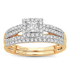 14K 1.00CT DIAMOND BRIDAL RING - Johnny Dang & Co