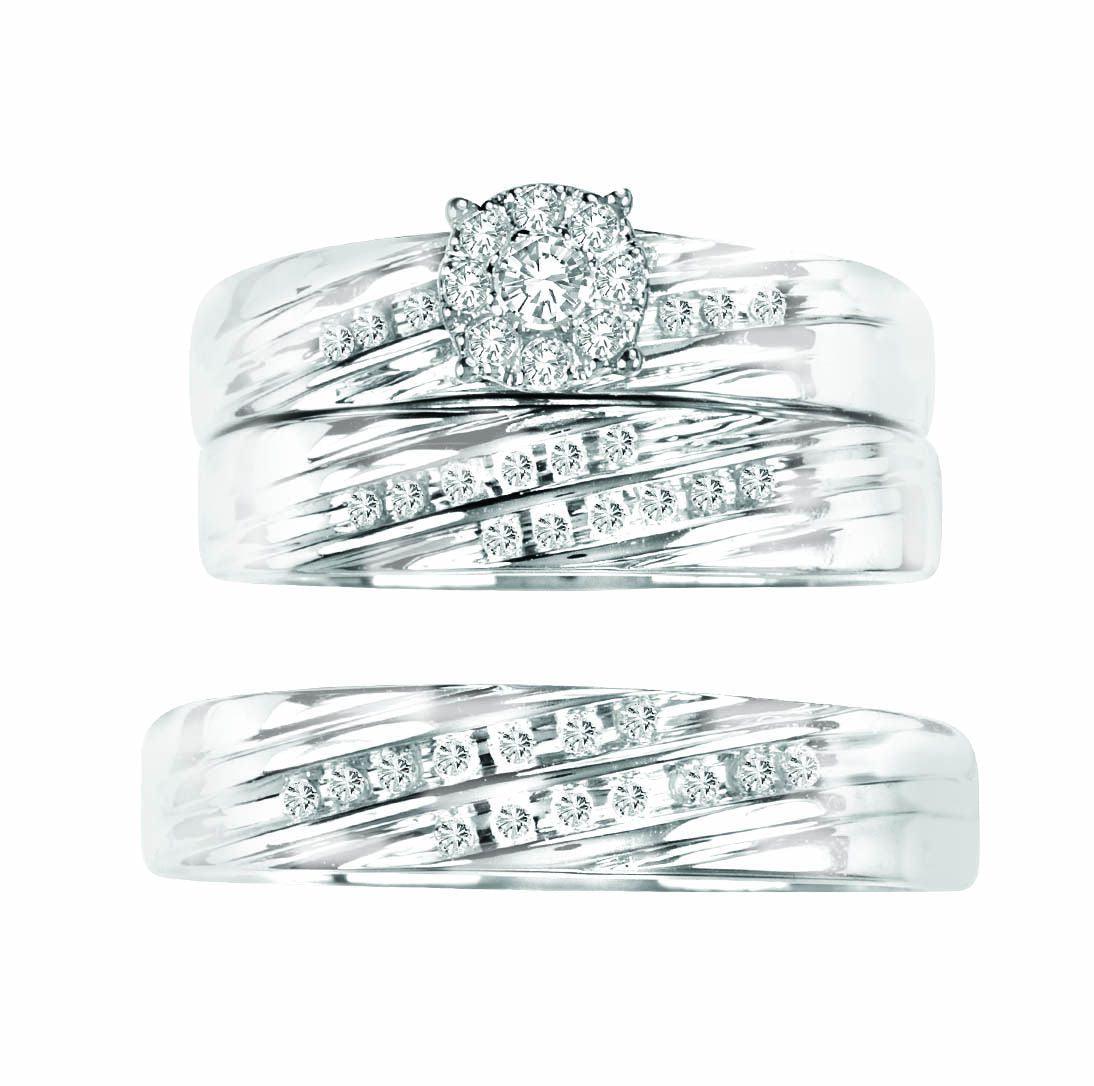 14K 0.35CT TRIO SET - Johnny Dang & Co