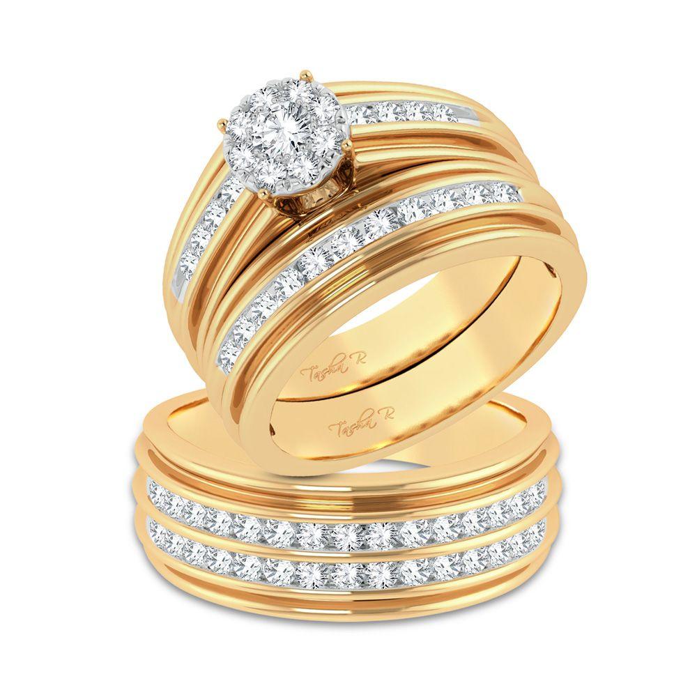 14k 0.86ct Diamond Trio Set - Johnny Dang & Co