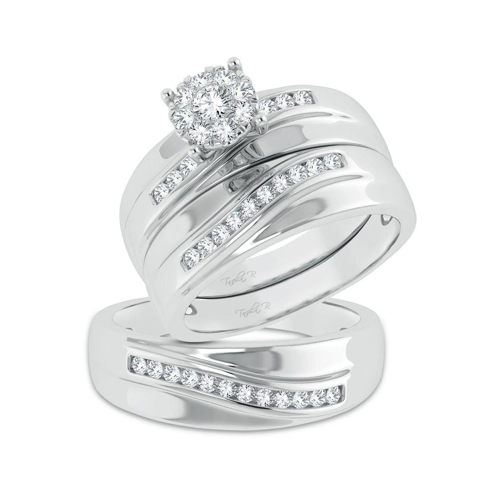 14K 0.53ct Diamond Trio Set - Johnny Dang & Co