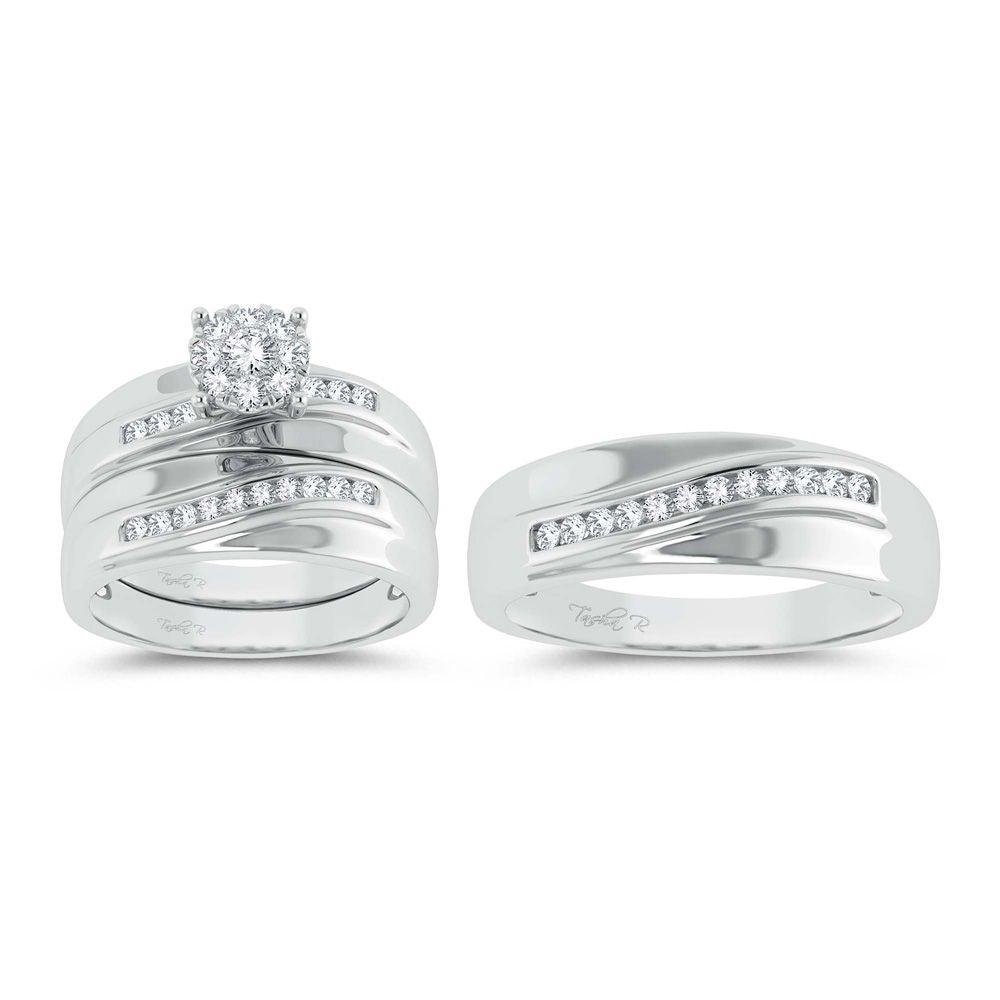 14K 0.53ct Diamond Trio Set - Johnny Dang & Co