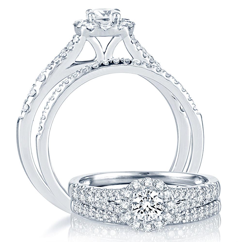 14K 1.00CT Diamond BRIDAL RING - Johnny Dang & Co