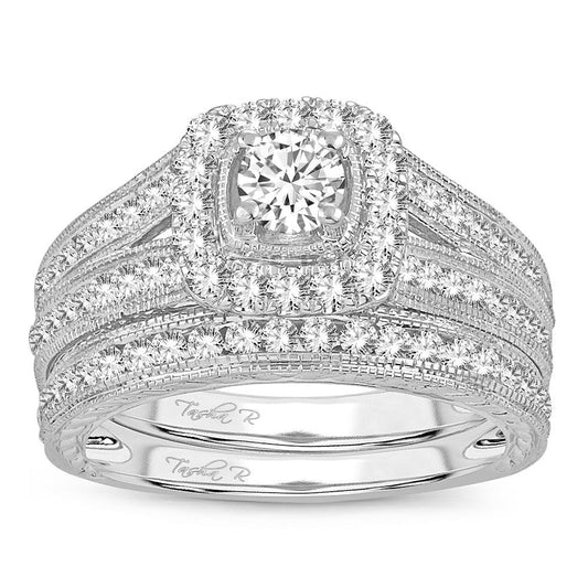 14K 1.50CT DIAMOND BRIDAL RING - Johnny Dang & Co