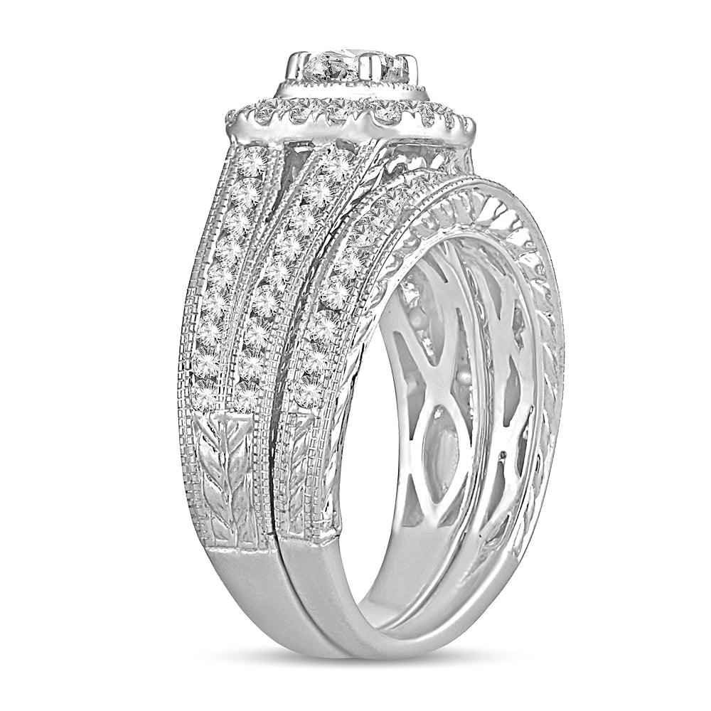 14K 1.50CT DIAMOND BRIDAL RING - Johnny Dang & Co