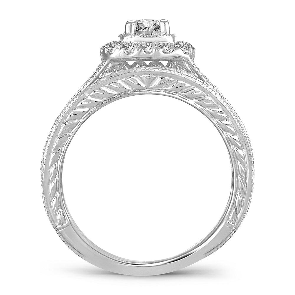 14K 1.50CT DIAMOND BRIDAL RING - Johnny Dang & Co