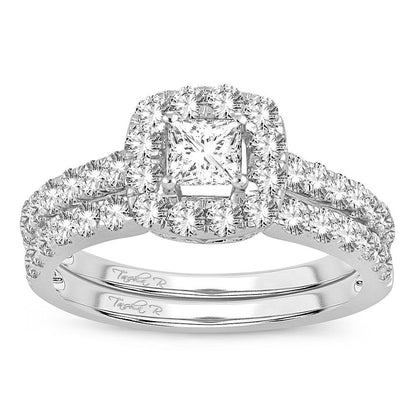 14K 1.42CT DIAMOND BRIDAL RING - Johnny Dang & Co