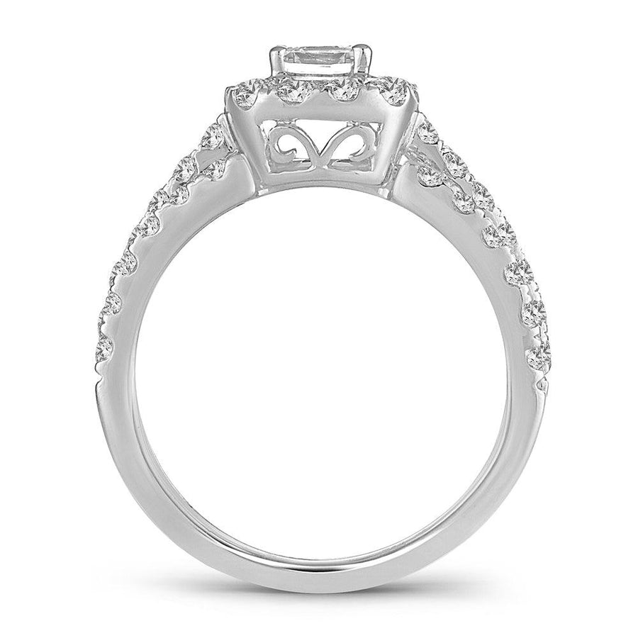 14K 1.42CT DIAMOND BRIDAL RING - Johnny Dang & Co