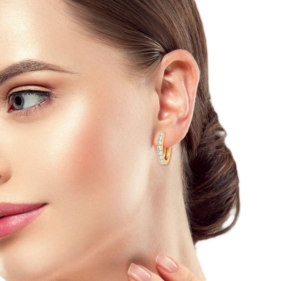 14K 1.00CT DIAMOND EARRING - Johnny Dang & Co