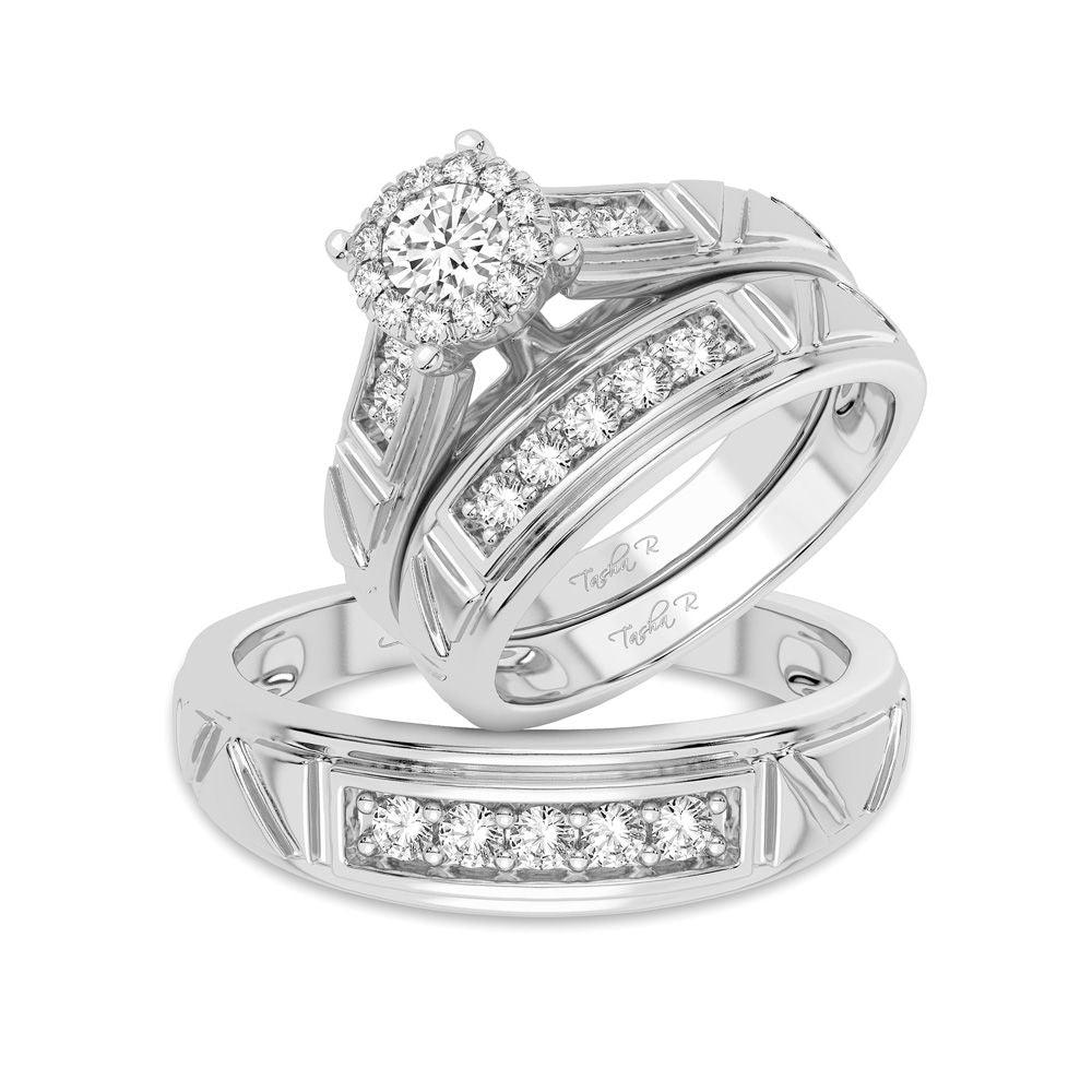14K 0.78CT Diamond Trio Set - Johnny Dang & Co