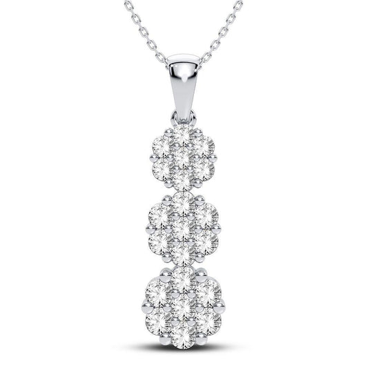 14K 2.00CT Diamond Pendant - Johnny Dang & Co