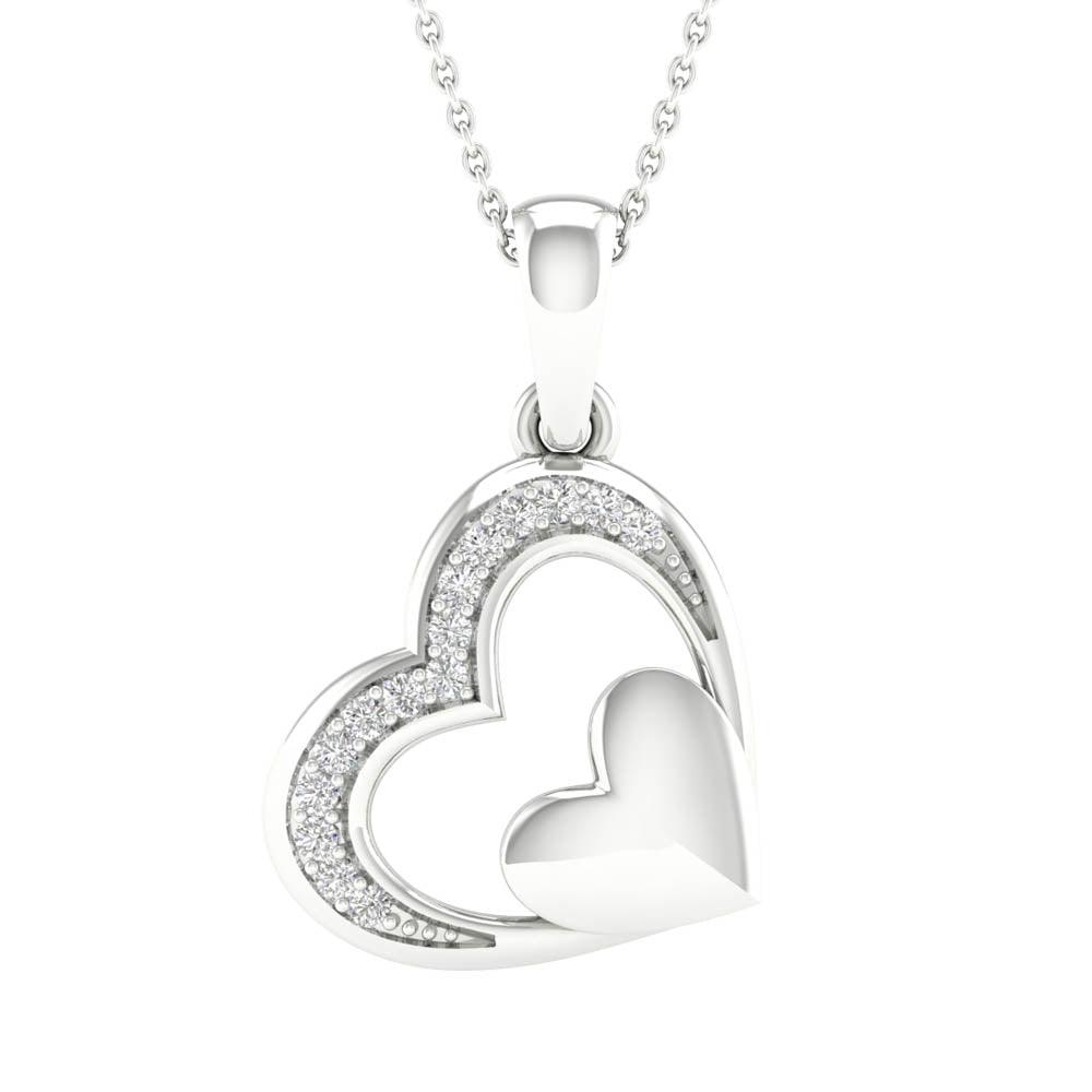 10K 0.05ct Diamond Pendant - Johnny Dang & Co