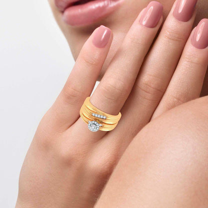 14K 0.20ct Diamond Trio Set - Johnny Dang & Co