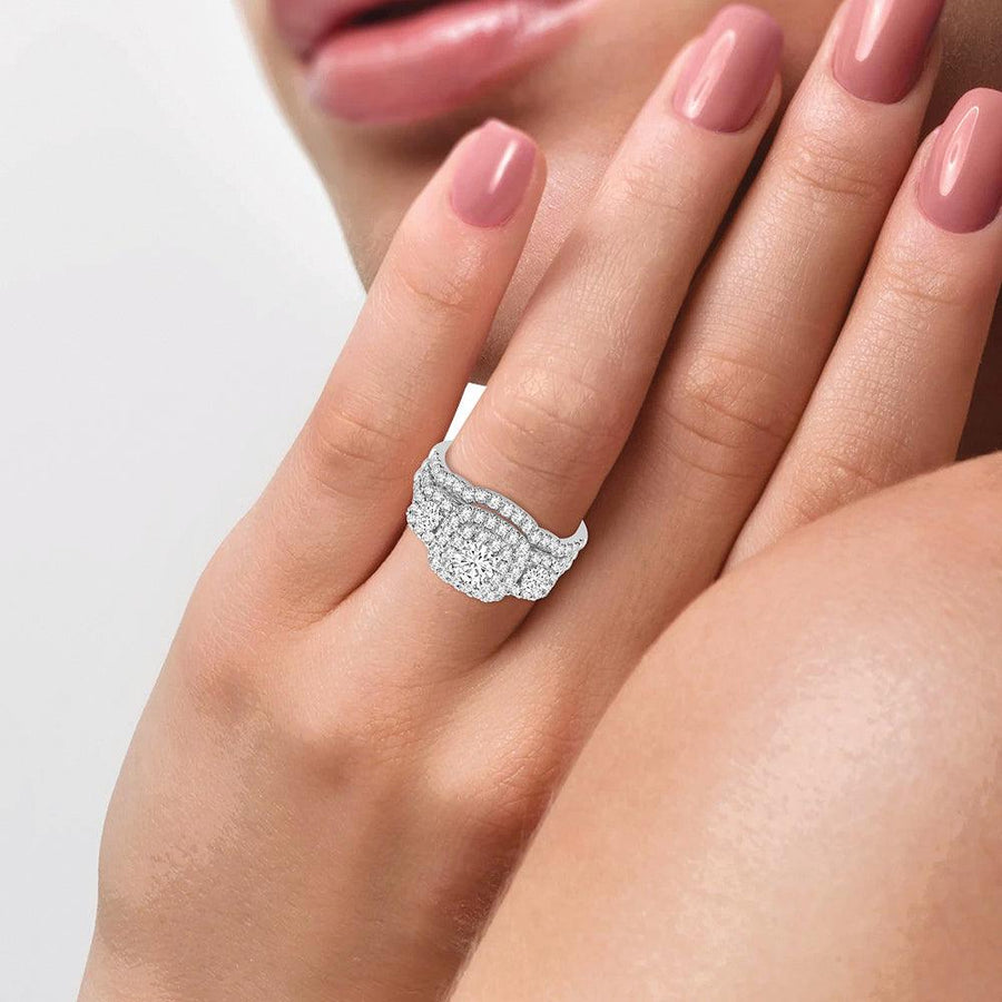 14K 2.00CT Diamond BRIDAL RING - Johnny Dang & Co