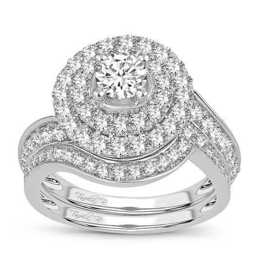 14K 2.00CT Diamond BRIDAL RING - Johnny Dang & Co