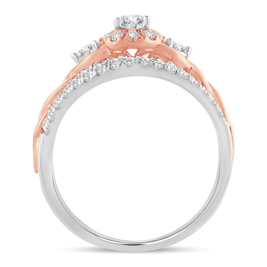 14K 1.01CT Diamond BRIDAL RING - Johnny Dang & Co