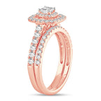 14K 1.00CT DIAMOND BRIDAL RING - Johnny Dang & Co