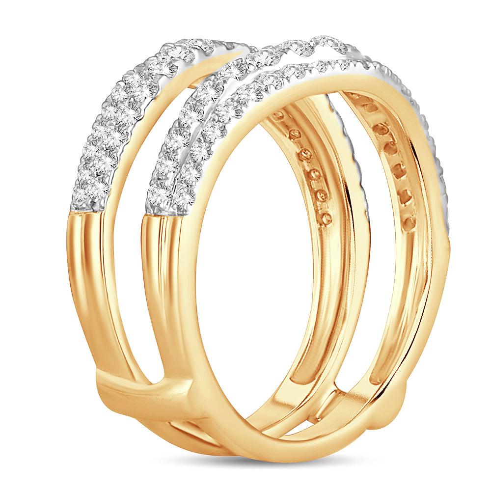 14K 1.00CT DIAMOND RING GUARD - Johnny Dang & Co