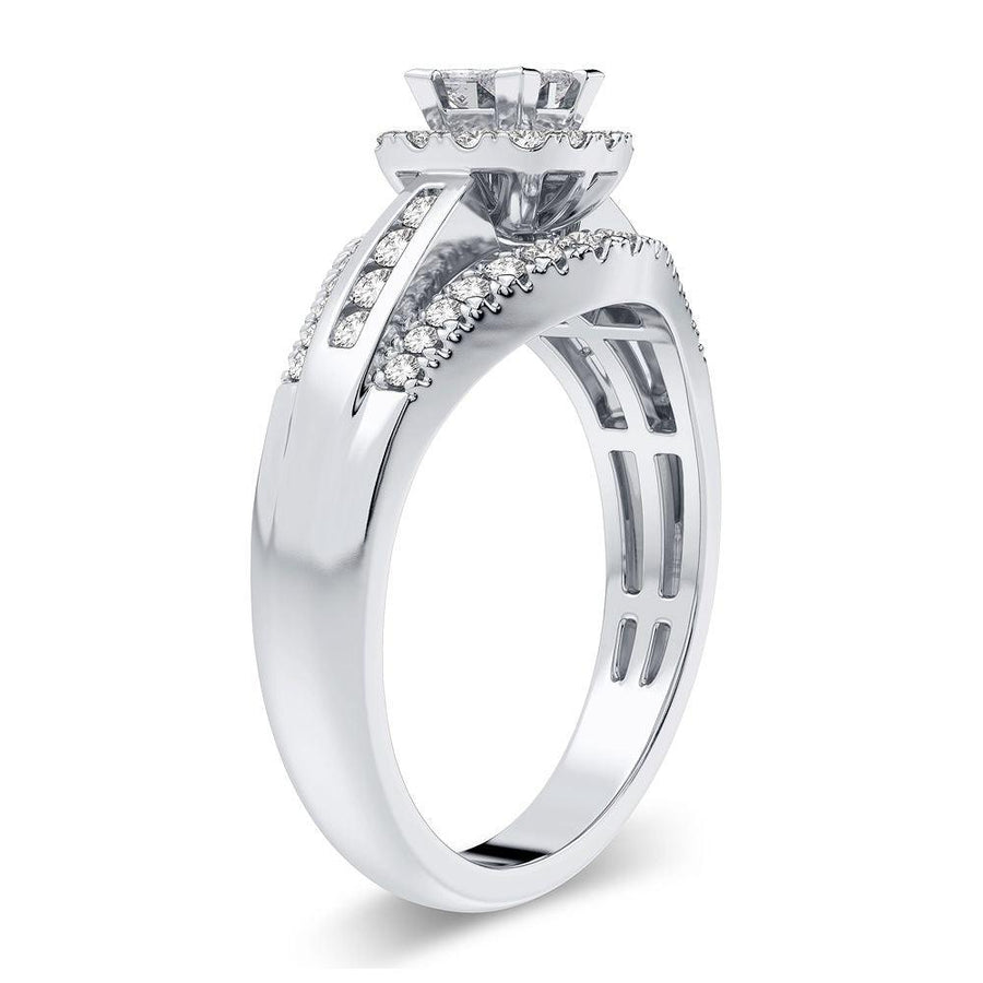 14K 1.00CT Diamond Ring - Johnny Dang & Co