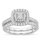 14K 1.00CT DIAMOND BRIDAL RING - Johnny Dang & Co