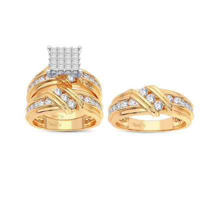 14K 2.50CT Diamond Trio Set - Johnny Dang & Co