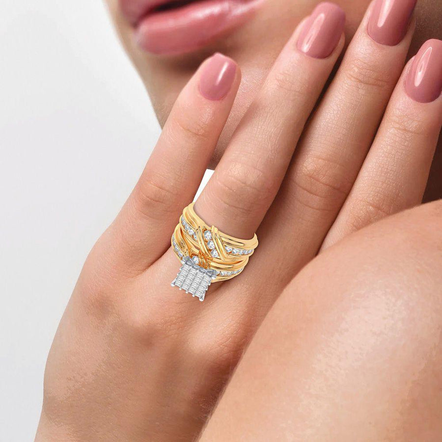 14K 2.50CT Diamond Trio Set - Johnny Dang & Co