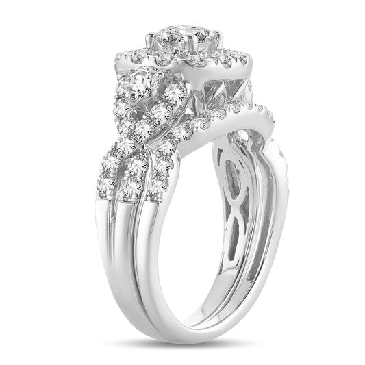 14K 2.00CT Diamond Bridal Ring - Johnny Dang & Co