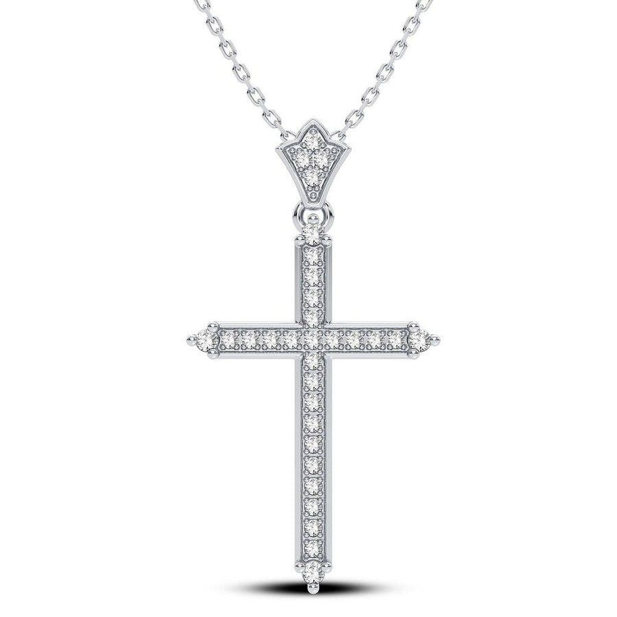 14K 0.17CT Diamond Pendant - Johnny Dang & Co