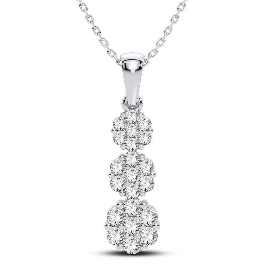 14K 0.75CT Diamond Pendant - Johnny Dang & Co