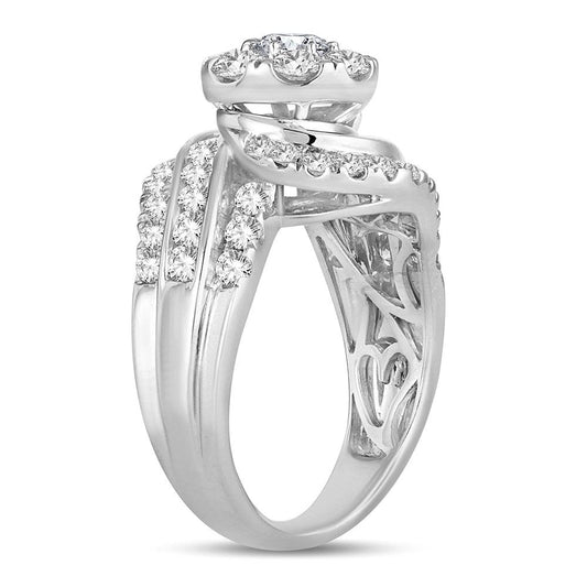 14K 2.00CT Diamond Bridal Ring - Johnny Dang & Co