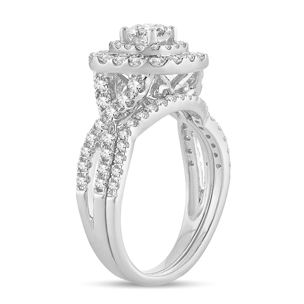 14K 1.50CT Diamond Bridal Ring - Johnny Dang & Co