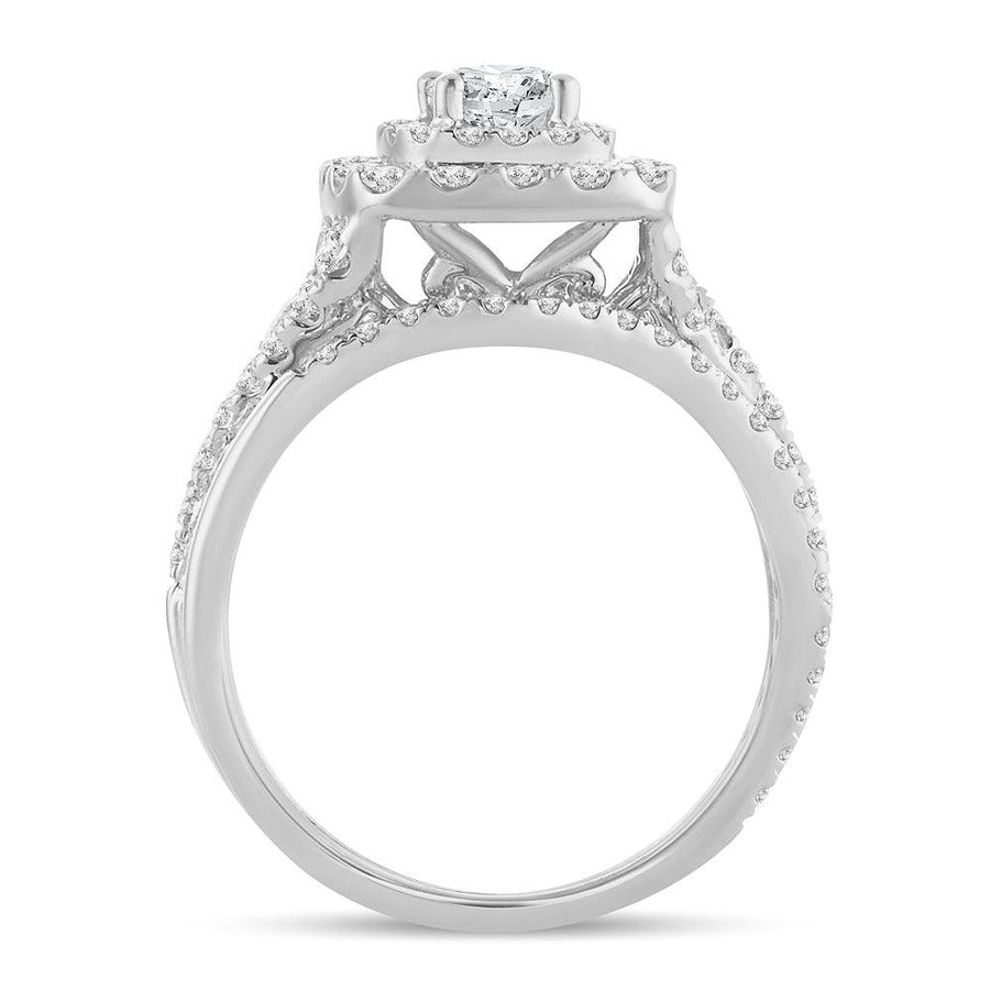 14K 1.50CT Diamond Bridal Ring - Johnny Dang & Co