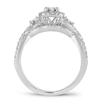 14K 1.00CT DIAMOND BRIDAL RING - Johnny Dang & Co