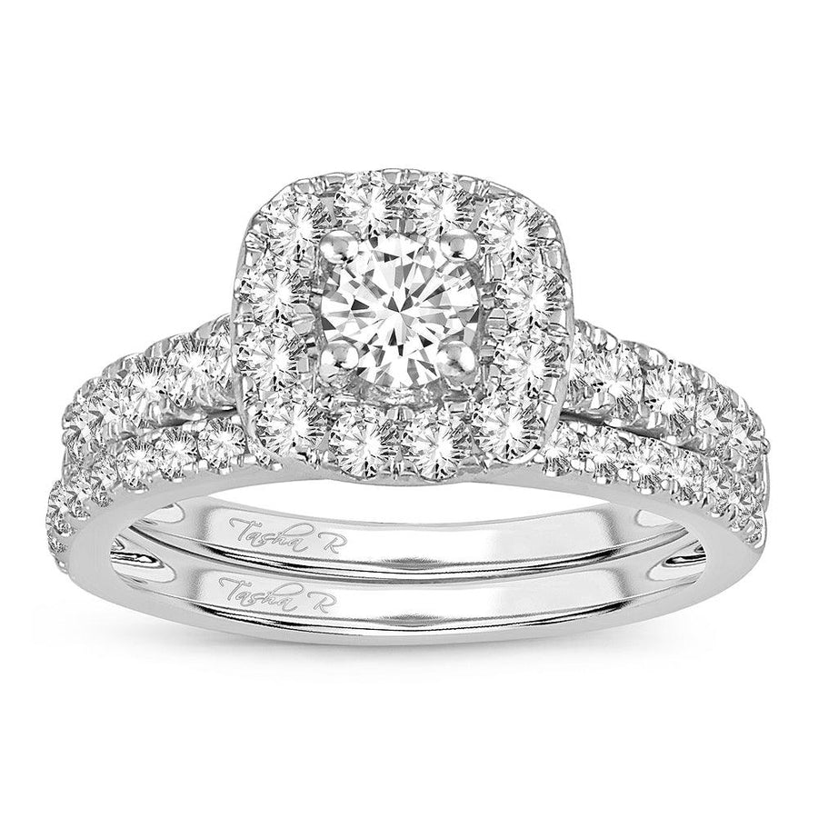 14K 1.50CT DIAMOND BRIDAL RING - Johnny Dang & Co