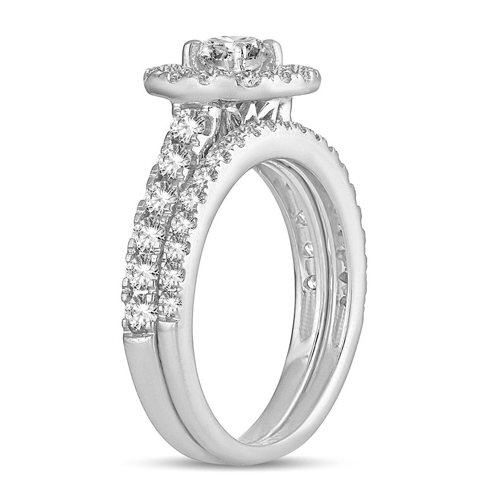 14K 1.50CT DIAMOND BRIDAL RING - Johnny Dang & Co