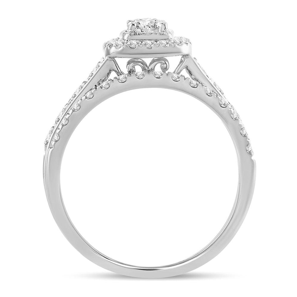 14K 1.00CT Diamond BRIDAL RING - Johnny Dang & Co