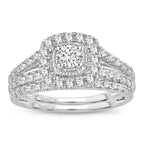14K 1.00CT DIAMOND BRIDAL RING - Johnny Dang & Co