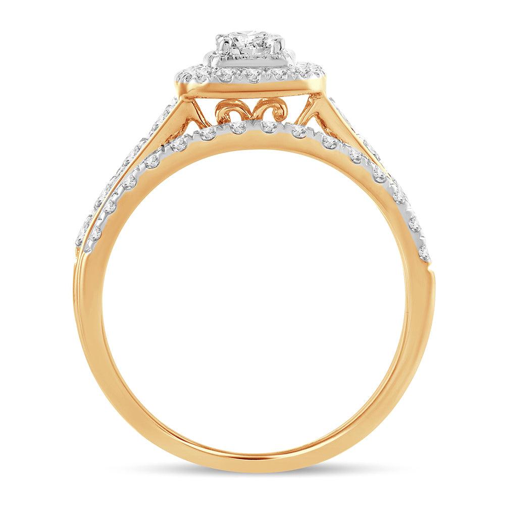 14K 1.00CT Diamond BRIDAL R4ING - Johnny Dang & Co