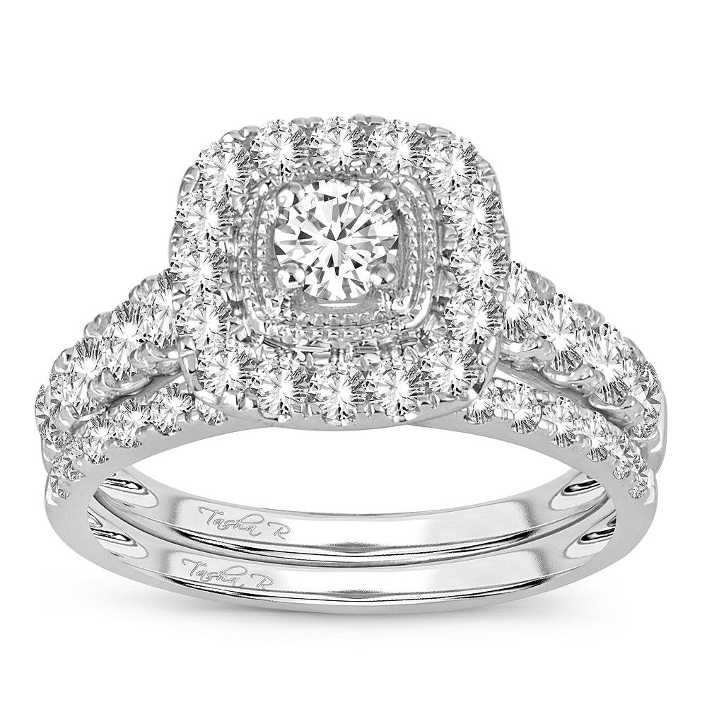 14K 1.50CT DIAMOND BRIDAL RING - Johnny Dang & Co