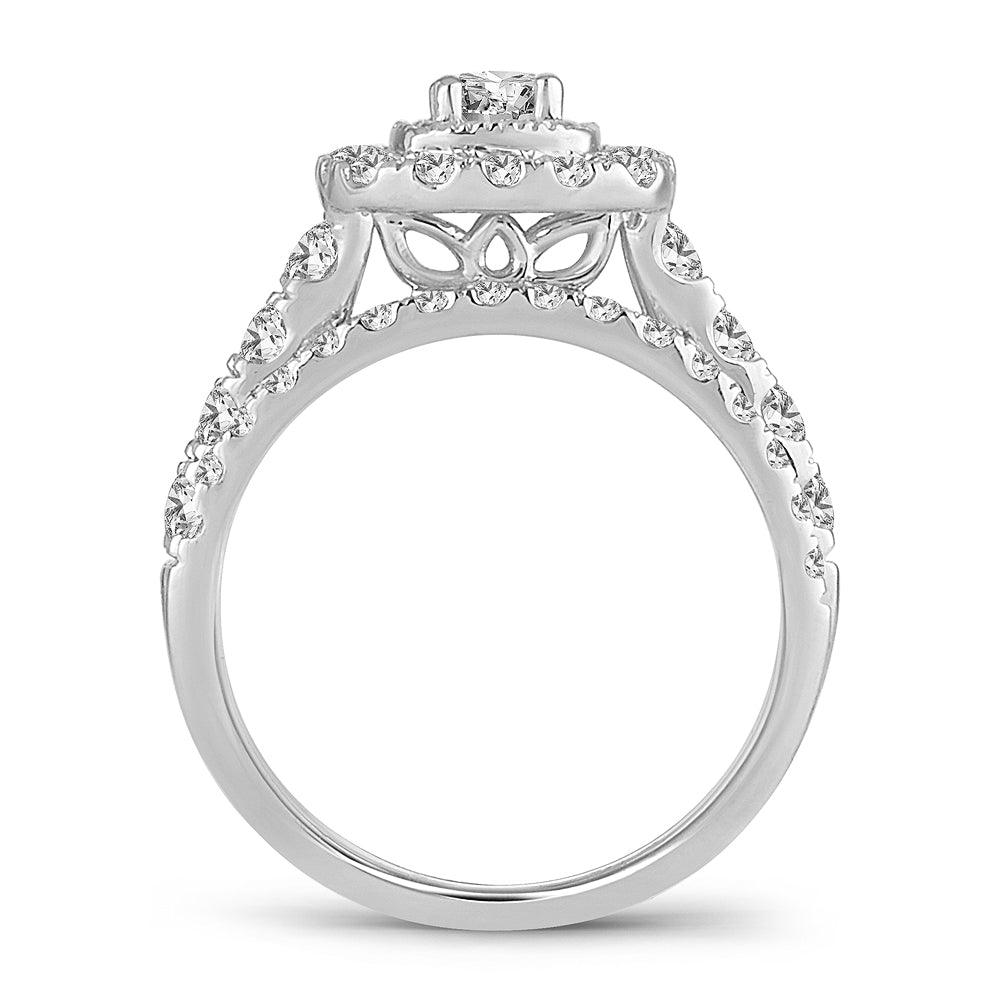 14K 1.50CT DIAMOND BRIDAL RING - Johnny Dang & Co