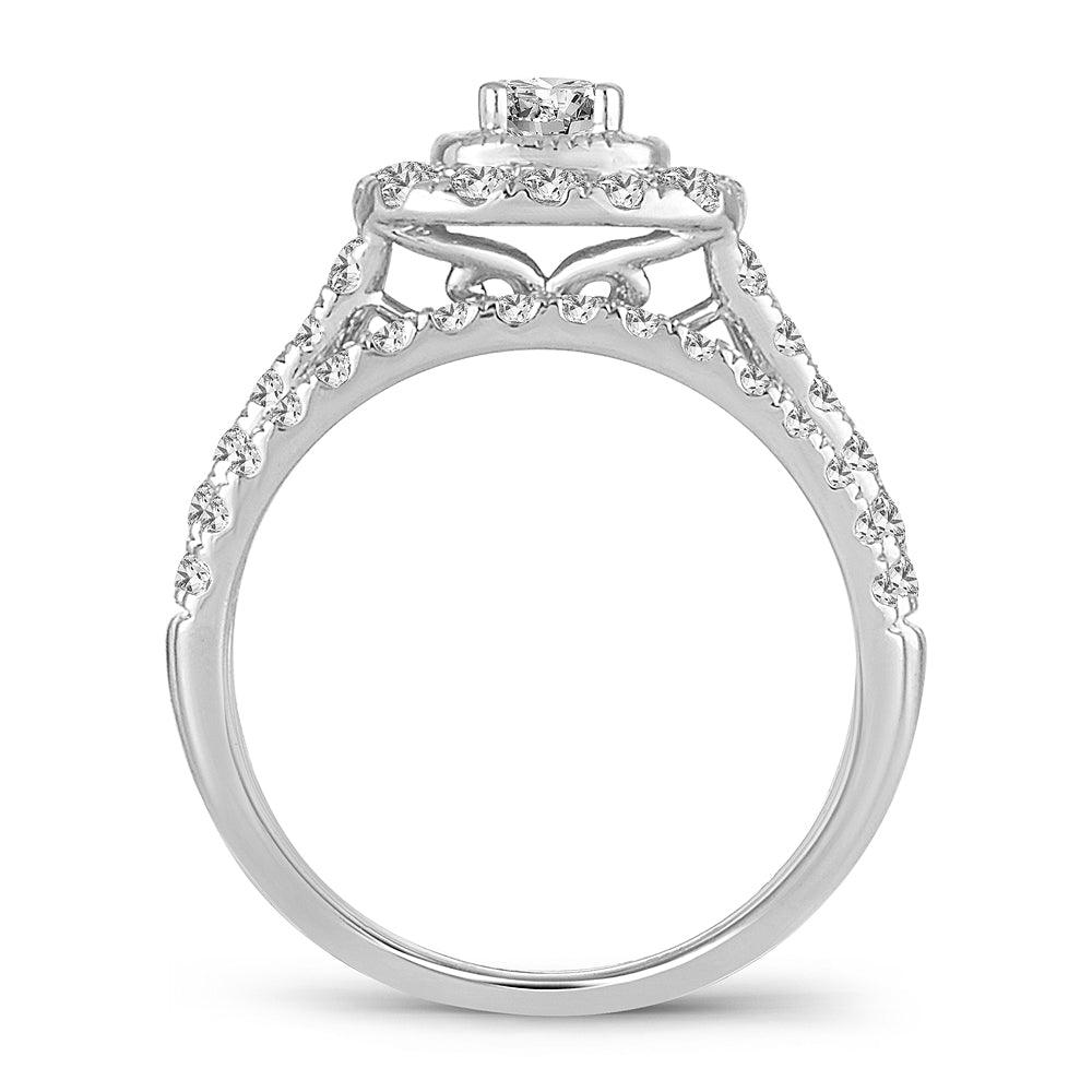 14K 1.50CT DIAMOND BRIDAL RING - Johnny Dang & Co