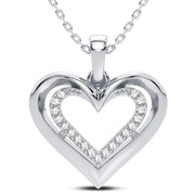 14K 0.10CT Diamond Pendant - Johnny Dang & Co